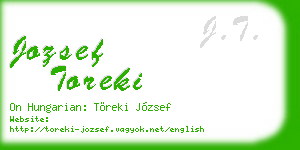 jozsef toreki business card